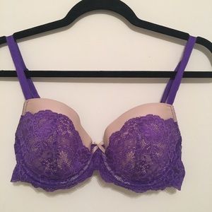 Victoria’s Secret purple lace Lined Demi